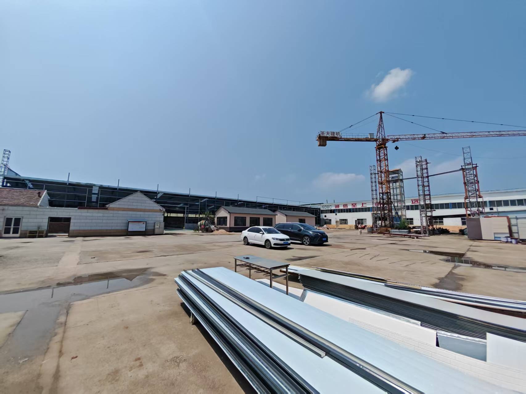 Industrial factory building and panel production site