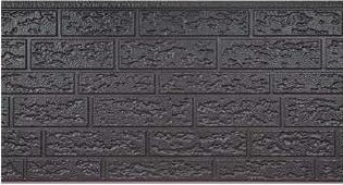 Rough brick texture insulated wall panel